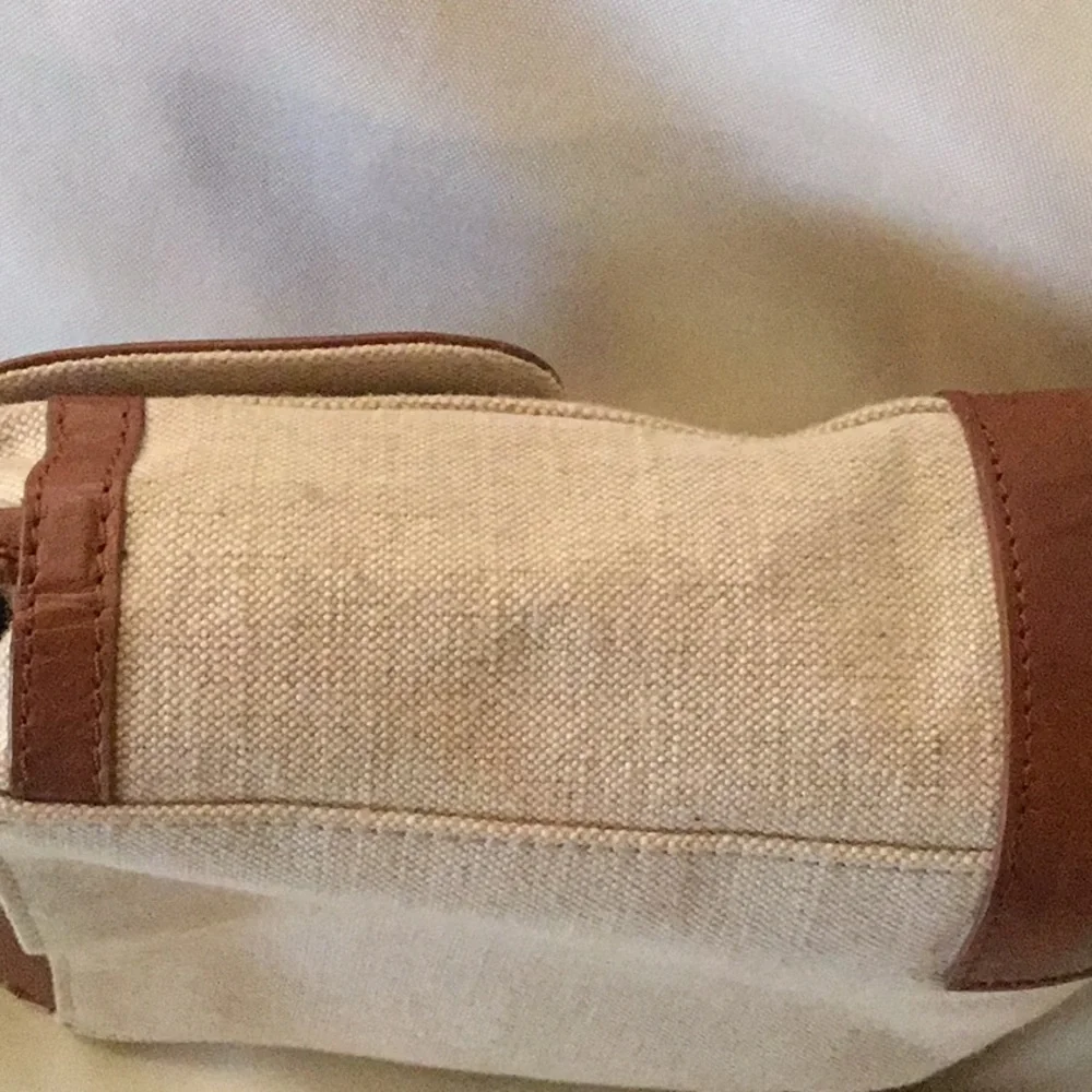 Etienne Aigner Brown and Cream Crossbody Bag - Picture 7 of 8